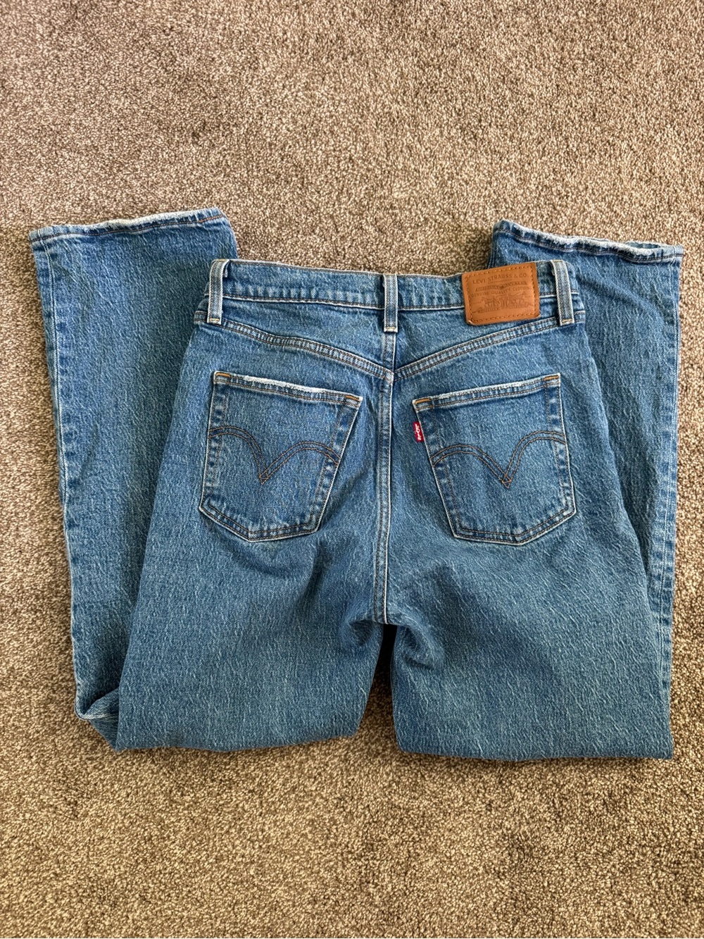 Levi's Woman’s Medium Blue Straight-Leg Jeans